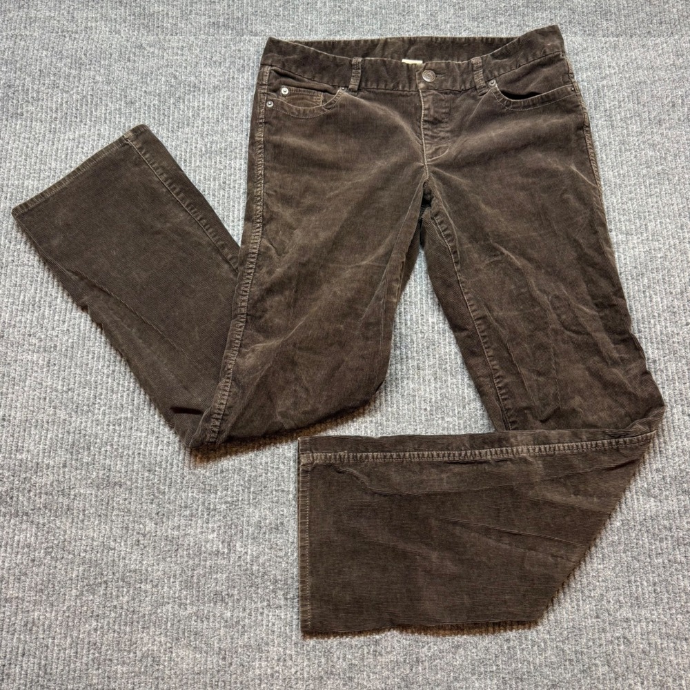 J.Crew Womens 10R Brown Corduroy Straight Leg Pants Casual Workwear